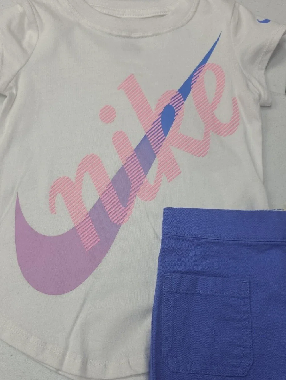 Nike Women’s Blue High Waist Shorts - Picture 3 of 5
